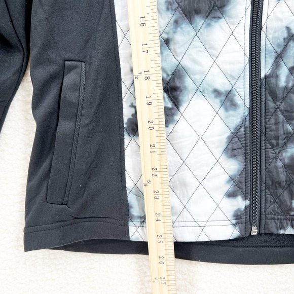 Outdoor Collection Quilted Jacket Black tie dye Size Large NEW - Picture 9 of 9